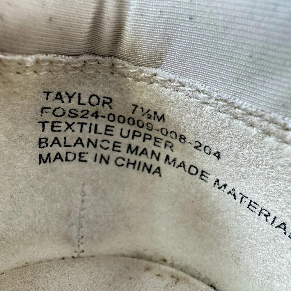 Frye‎ & Co. Taylor Crochet Sneaker Ivory Size 7.5